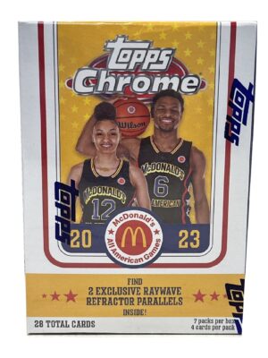 15156_7a0610a4-a459-45de-9472-bcba26c13162-1 2023/24 Topps Chrome McDonalds All-American Basketball Blaster Box