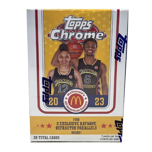 15156_7a0610a4-a459-45de-9472-bcba26c13162-1 2023/24 Topps Chrome McDonalds All-American Basketball Blaster Box