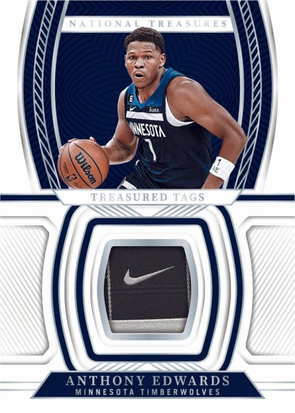 2022-23PaniniNationalTreasuresBasketball-AnthonyEdwards 2022/23 Panini National Treasures Basketball Hobby Box