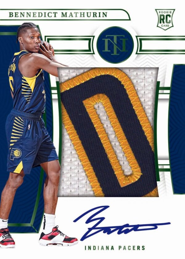 2022-23PaniniNationalTreasuresBasketball-BennedictMathurin 2022/23 Panini National Treasures Basketball Hobby Box