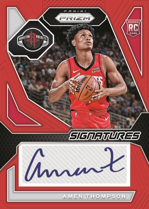 2023-24-Panini-Prizm-Basketball-Cards-Amen-Thompson-Auto-Red 2023/24 Panini Prizm Basketball Hobby Box
