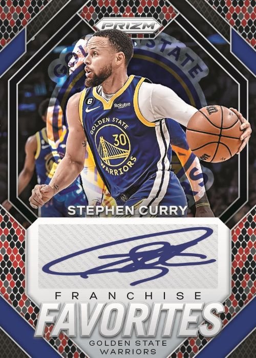 2023-24-Panini-Prizm-Basketball-Cards-Stephen-Curry-Franchise-Favorites 2023/24 Panini Prizm Basketball Hobby Box