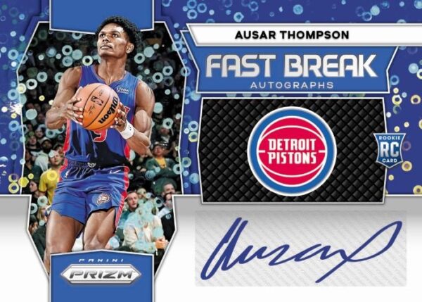 2023-24-Panini-Prizm-Fast-Break-Basketball-Cards-Ausar-Thompson-Auto 2023/24 Panini Prizm Basketball Fast Break Box