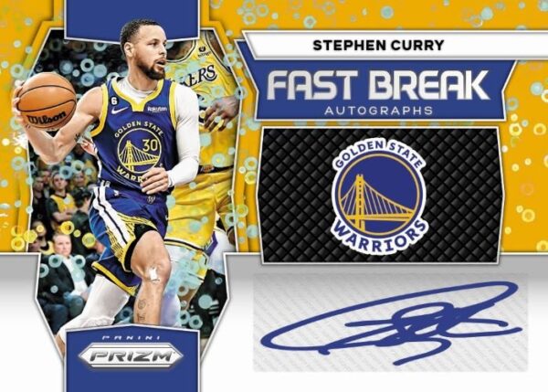 2023-24-Panini-Prizm-Fast-Break-Basketball-Cards-Stephen-Curry-Auto 2023/24 Panini Prizm Basketball Fast Break Box