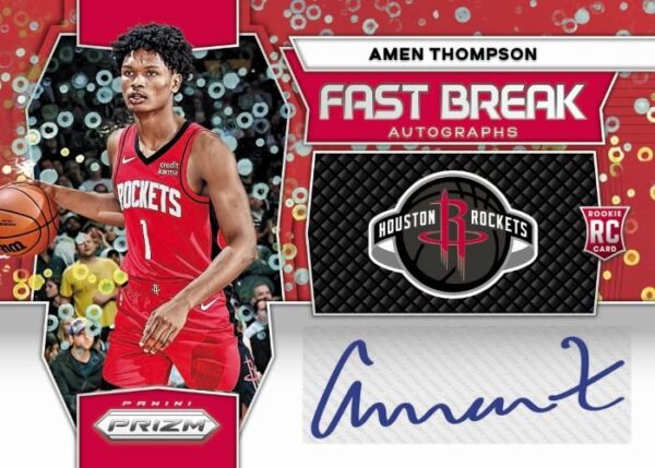 2023-24-Panini-Prizm-FastBreak-Basketball-Cards-Amen-Thompson-Auto 2023/24 Panini Prizm Basketball Fast Break Box