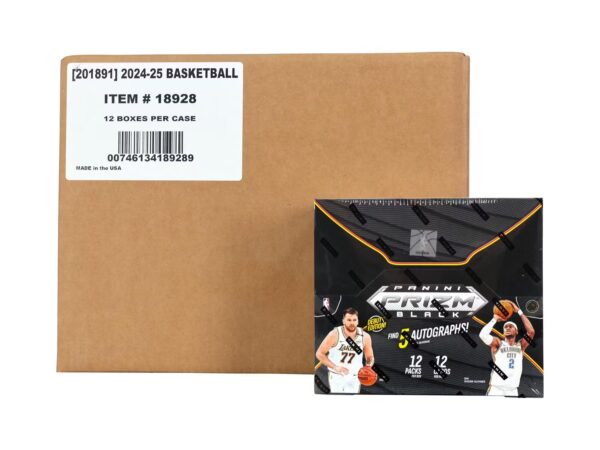 2024_Panini_Prizm_Black_Basketball_Hobby_case 2024/25 Panini Prizm Black Basketball Hobby