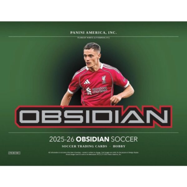 202526PaniniObsidianSoccerHobbyBox 2025/26 Panini Obsidian Soccer Hobby Box (Presell)