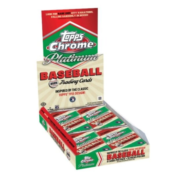 2025ToppsChromePlatinumBaseballHobbyBox-1 2025 Topps Chrome Platinum Baseball Hobby Box