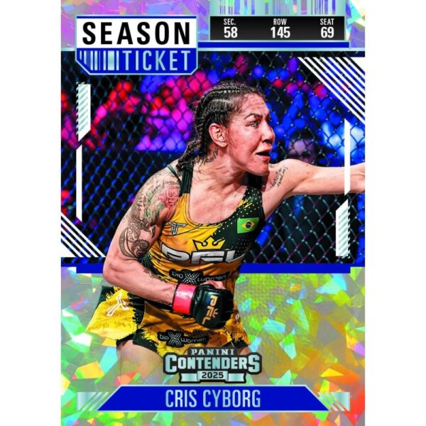 2025_Panini_Contenders_PFL_Cards-Cris_Cyborg 2025 Panini Contenders PFL Professional Fighters League Hobby Box