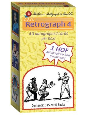 2026HistoricAutographsRetrograph4BaseballHobbyBox 2026 Historic Autographs Retrograph 4 Baseball Hobby Box