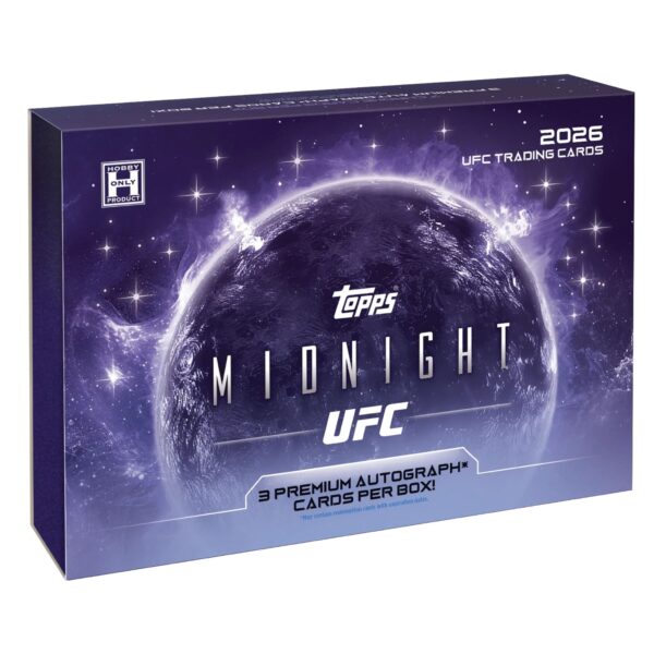 2026ToppsUFCMidnightHobbyBox-1 2026 Topps Midnight UFC Hobby Box