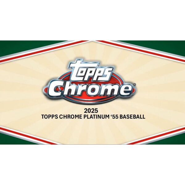 25-chromebb-platinum-ss-1 2025 Topps Chrome Platinum '55 Baseball Blaster Box