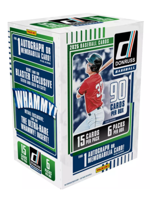 25PAAUMLBLG25DNRSXFL 2025 Panini Donruss Baseball Blaster Box