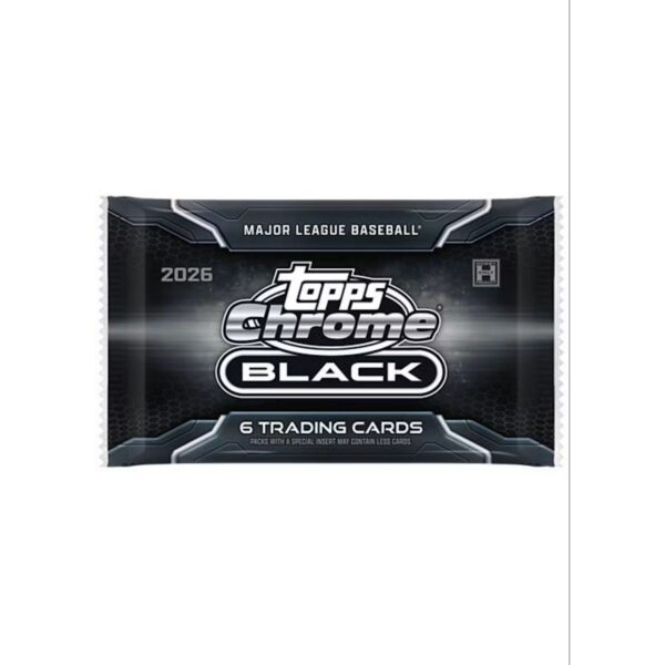 26-chromeblackbb-pack 2026 Topps Chrome Black Baseball Hobby Box