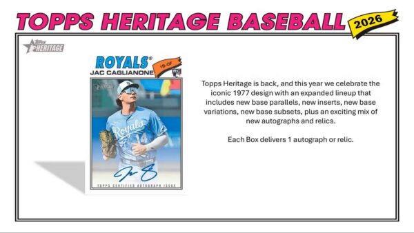 2026 Topps Heritage Baseball Hobby Box