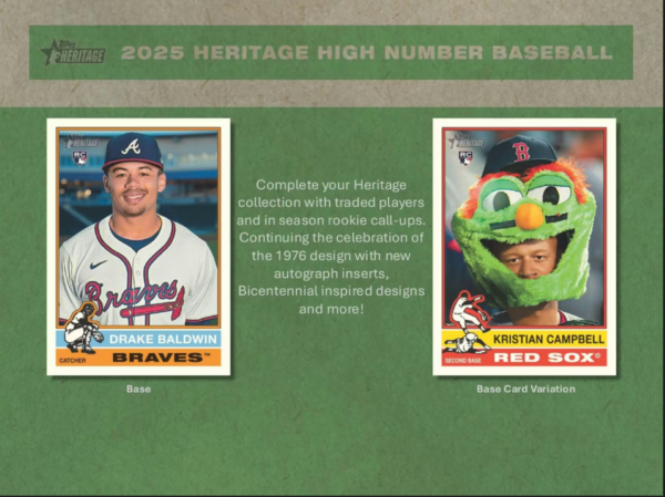 2_3ca3180d-0e4e-423d-83ea-63f137569810 2025 Topps Heritage High Number Baseball Hobby Box