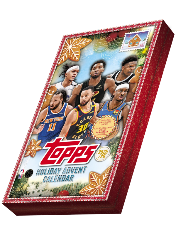 7a41a12340f950a681d2d0f3c7597a0e57a4fa52_25THBK_FGC6663SE_FGC6664EA_CALENDAR_FRONT 2025/26 Topps Holiday Basketball Countdown Advent Calendar
