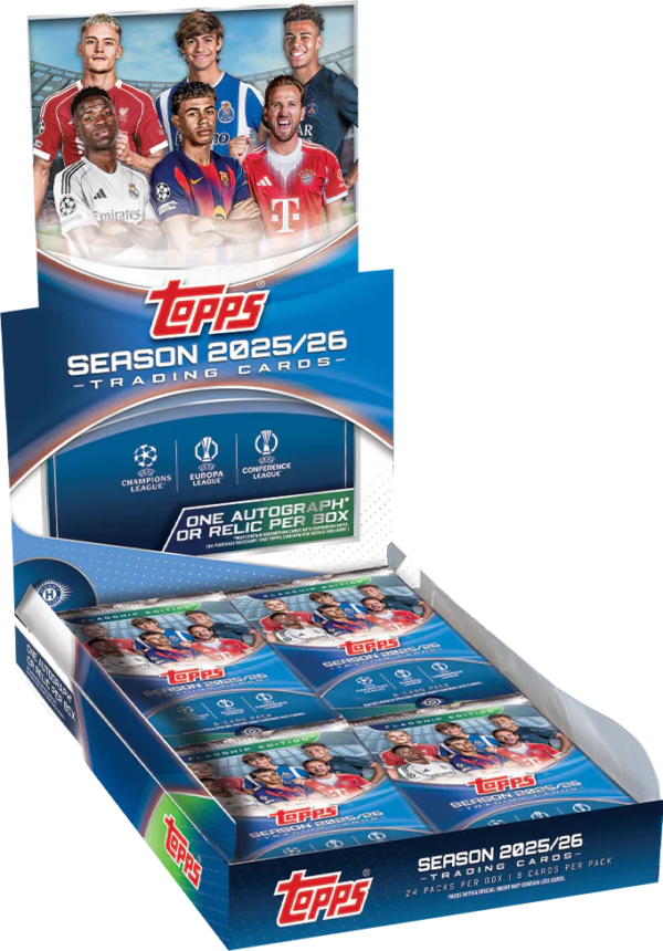 8ea29555107115ad7bf026f19cdef95afde79dce_ECOM_26UCL1_7012_7178_HOBBY_BOX 2025/26 Topps UEFA Club Competitions Soccer Hobby Box