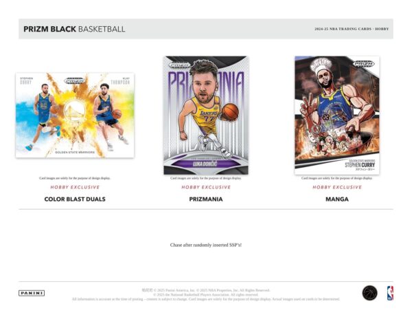 910462-3 2024/25 Panini Prizm Black Basketball Hobby