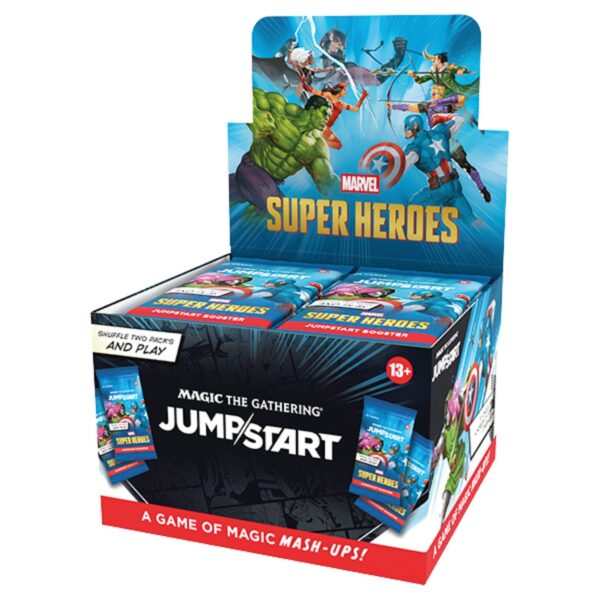 MagicTheGatheringUniversesBeyondMarvelSuperHeroesJumpstartBoosterBox Magic The Gathering Universes Beyond Marvel Super Heroes Jumpstart Booster Box (Presell)