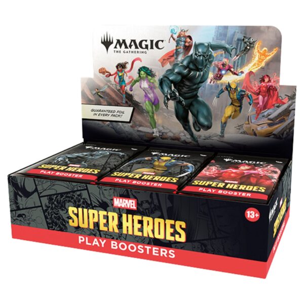 MagicTheGatheringUniversesBeyondMarvelSuperHeroesPlayBoosterBox Magic The Gathering Universes Beyond Marvel Super Heroes Play Booster Box (Presell)