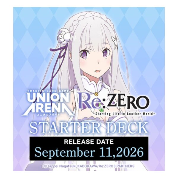 UnionArenaReZEROStartingLifeinAnotherWorldStarterDeck-1 Union Arena Re:ZERO Starting Life in Another World Starter Deck (Presell)