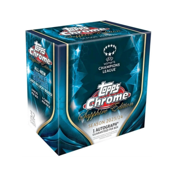 Untitleddesign-2026-01-11T152239.314 2024-25 Topps UEFA Women's Champions League Chrome Soccer Sapphire Edition Box