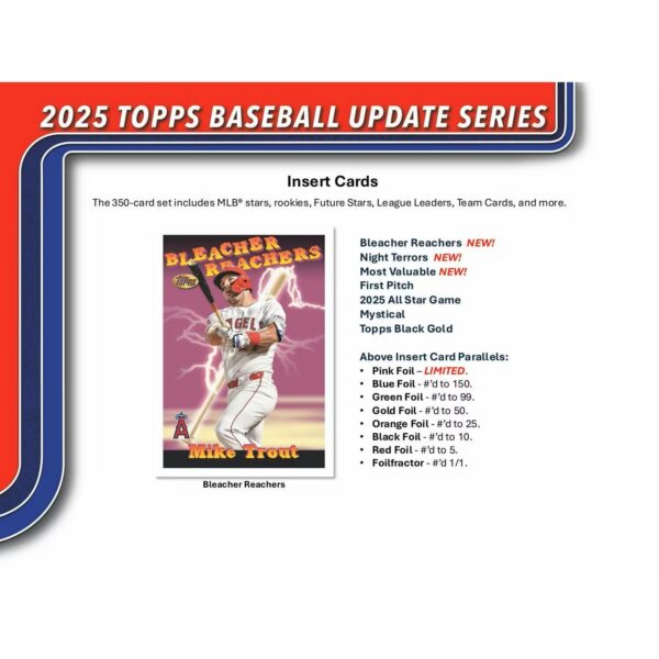 mlbupdateblaster25-4 2025 Topps Update Series Baseball Fat Pack