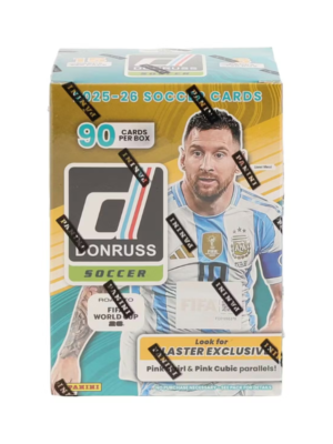 resizingforshopify-2026-05-21T111936.240.png 2025/26 Panini Donruss Road to FIFA World Cup 26 Soccer Hobby Blaster 20 Box Case