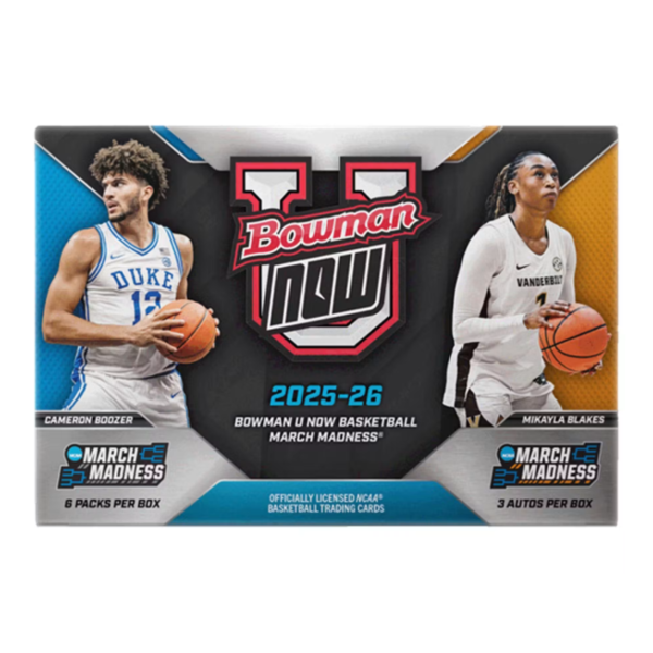 resizingforshopify-2026-06-09T120922.460.png 2025/26 Bowman University NOW March Madness Basketball Hobby Box